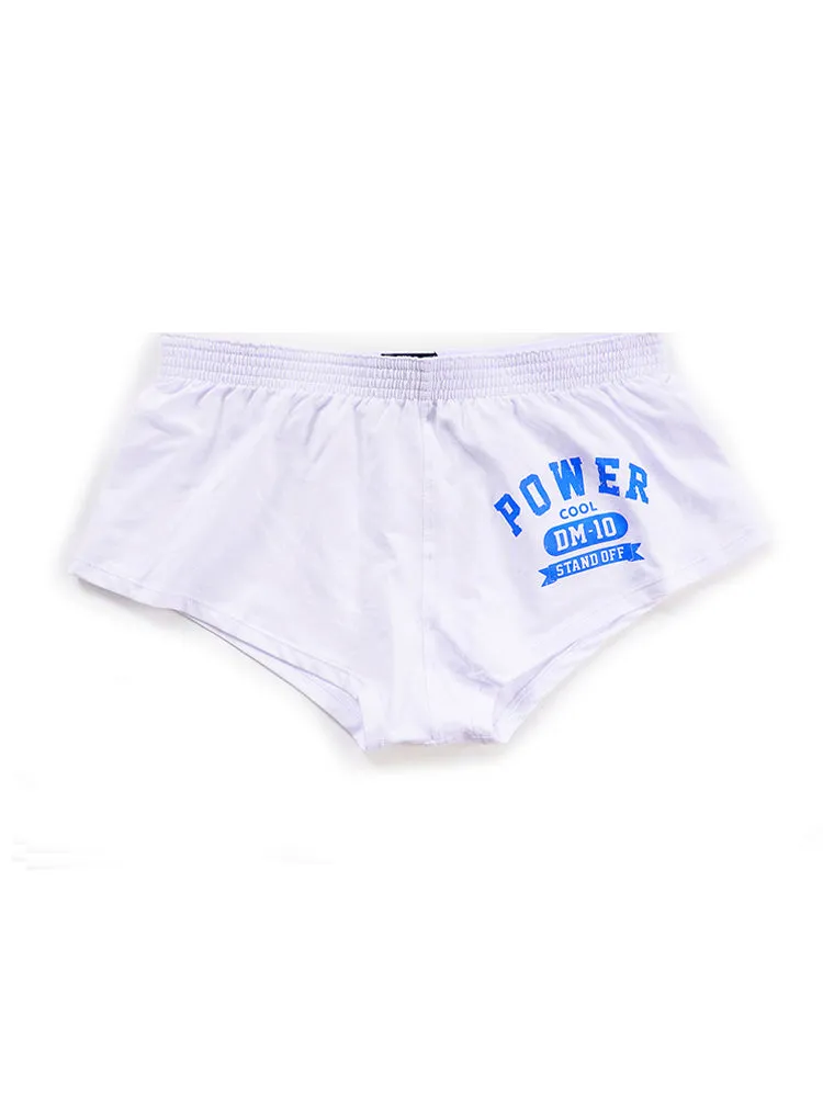 2-pack Men's DM Printed Lettering Low Waist Sexy Cotton Boxer Shorts