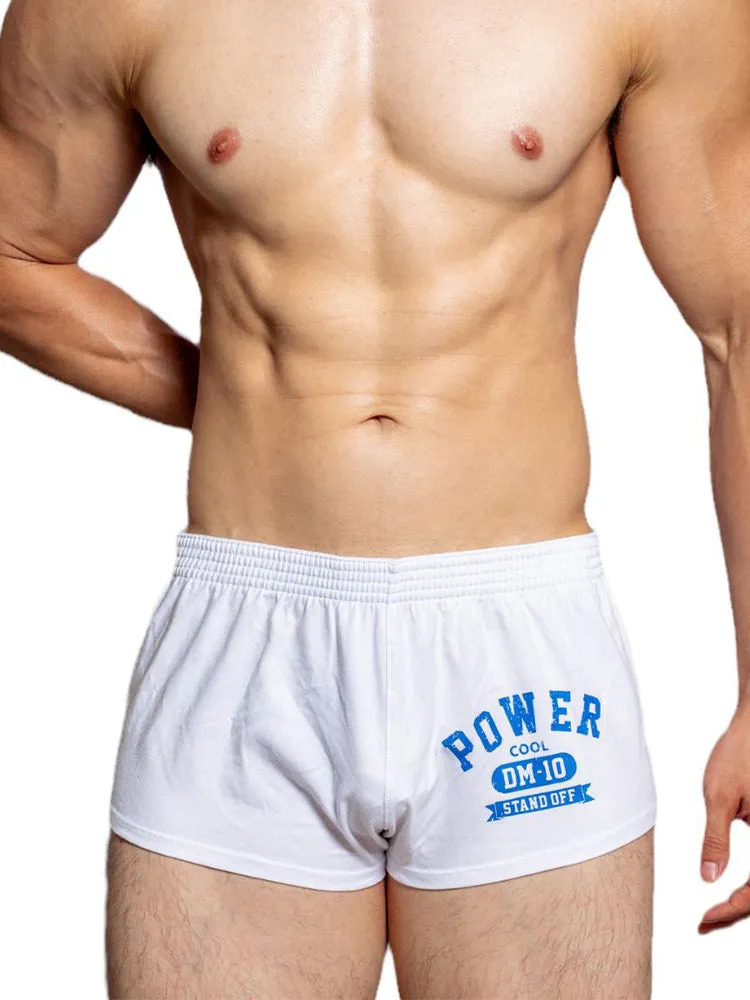 2-pack Men's DM Printed Lettering Low Waist Sexy Cotton Boxer Shorts