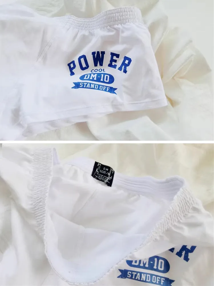 2-pack Men's DM Printed Lettering Low Waist Sexy Cotton Boxer Shorts