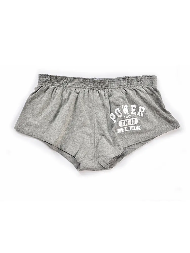 2-pack Men's DM Printed Lettering Low Waist Sexy Cotton Boxer Shorts