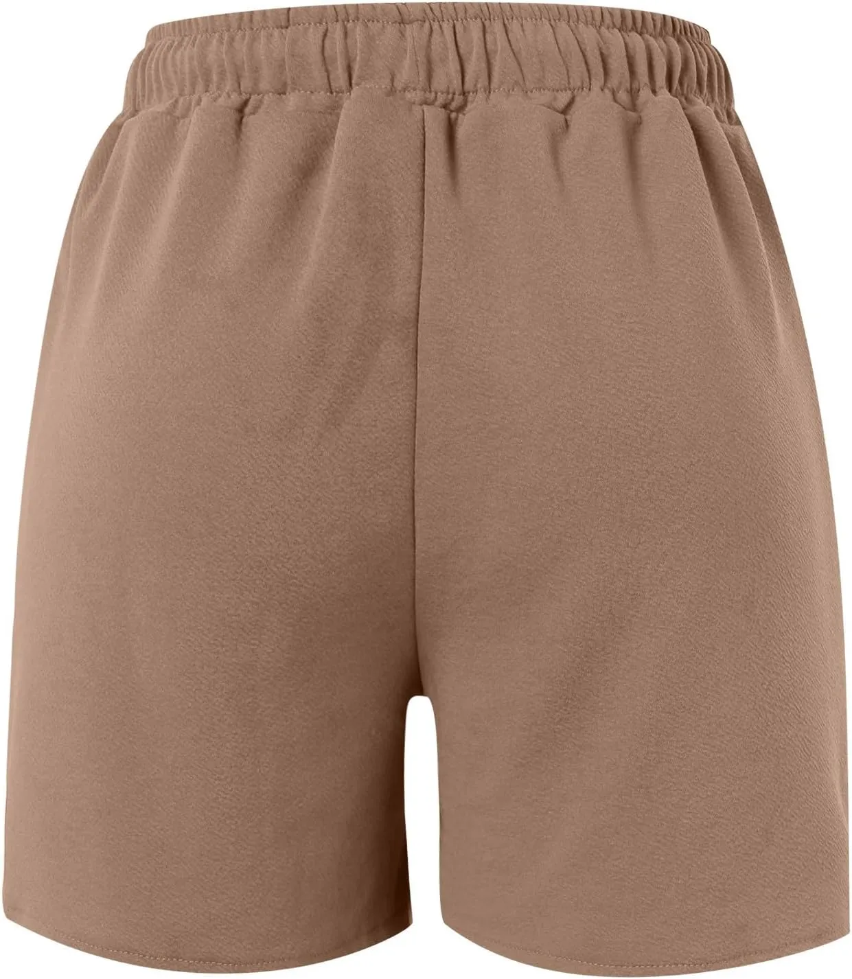 2024 Women Casual Shorts Loose Fitting Drawstring Comfy Elastic High Waist Shorts Summer Pull On Short Pants with Pockets