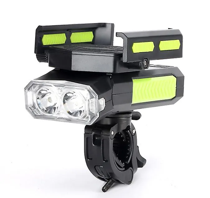 2400mAh red black Outdoor cycling bike front light with emergency light, with power bank, mobile phone holder,Waterproof,rechargeable AZ22535