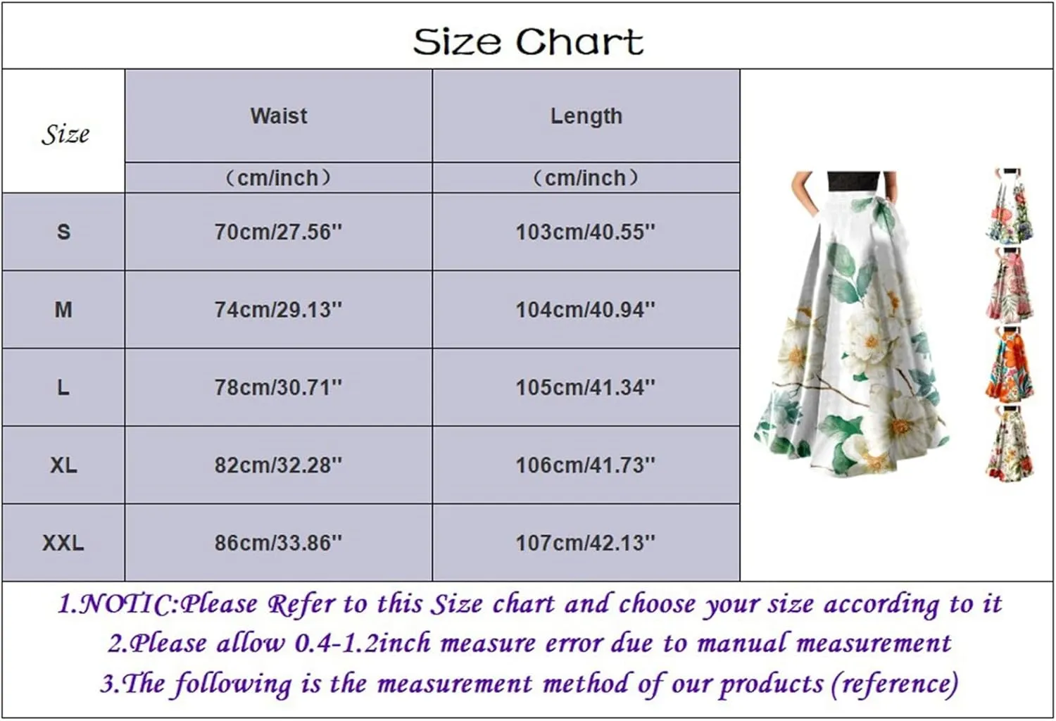 Boho Skirts for Women 2025 Maxi Summer Trendy Beach Floral Printed Elastic High Waisted A Line Long Bubble Skirts