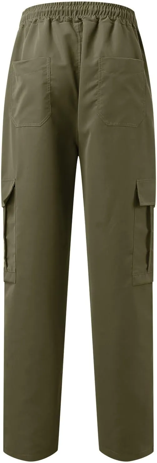 Cargo Pant for Men Pants with Ribbon Active Chinos Pant Hiking Tactical Pants Climbing Pants Flexible Relaxed Pants
