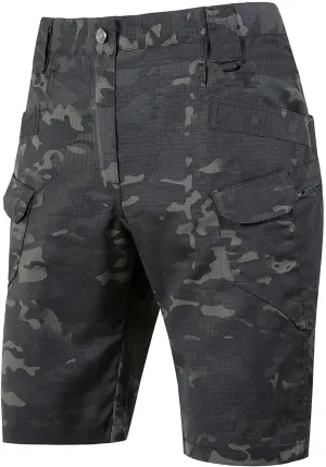 Cargo Shorts for Men Casual Loose Shorts with Pocket Athletic Cotton Linen Woven Elastic Comfy Cargo Pants for Men