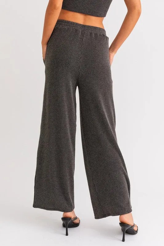Charcoal Knit Pants