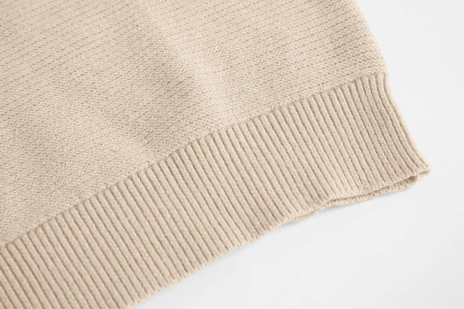 Coololi Women's Puff Sleeve Knit Pullover Ribbed Sweaters Crewneck Oversized Loose Casual Cozy Soft Slouchy Sweater Tops