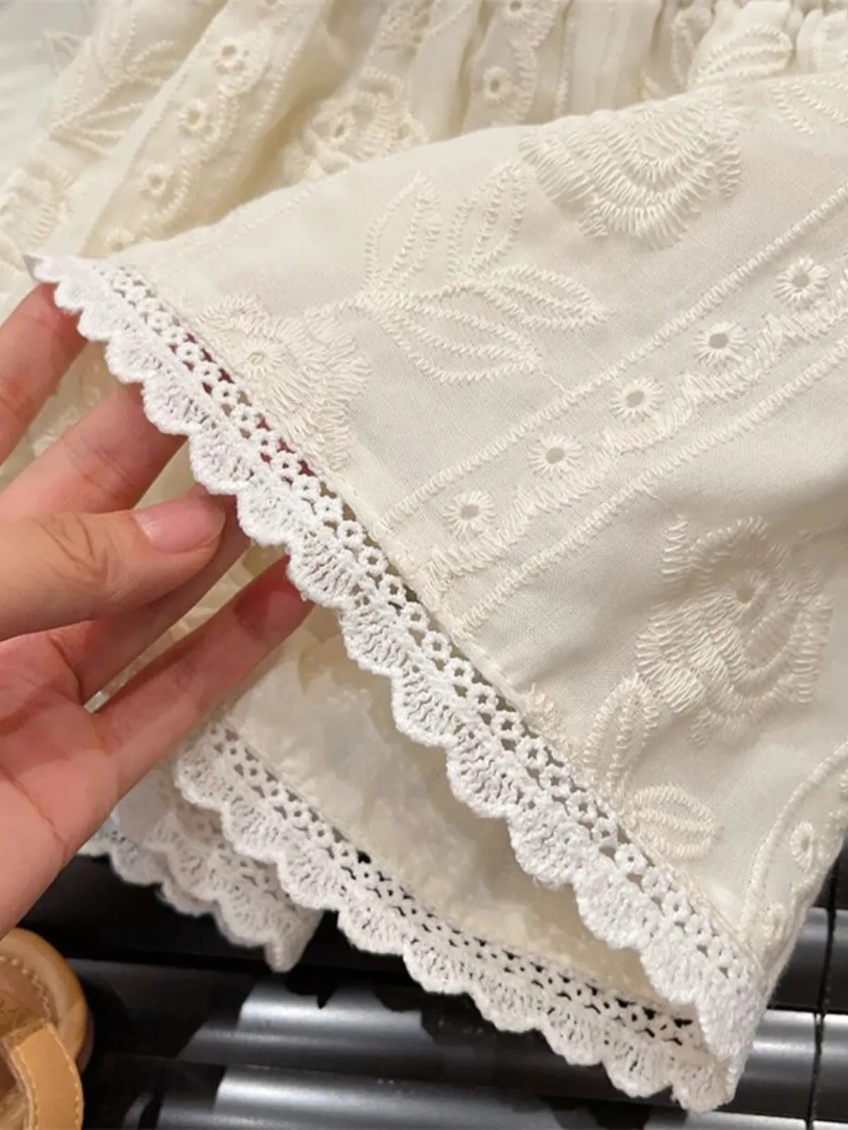 Fab and Floral Lace Short Set