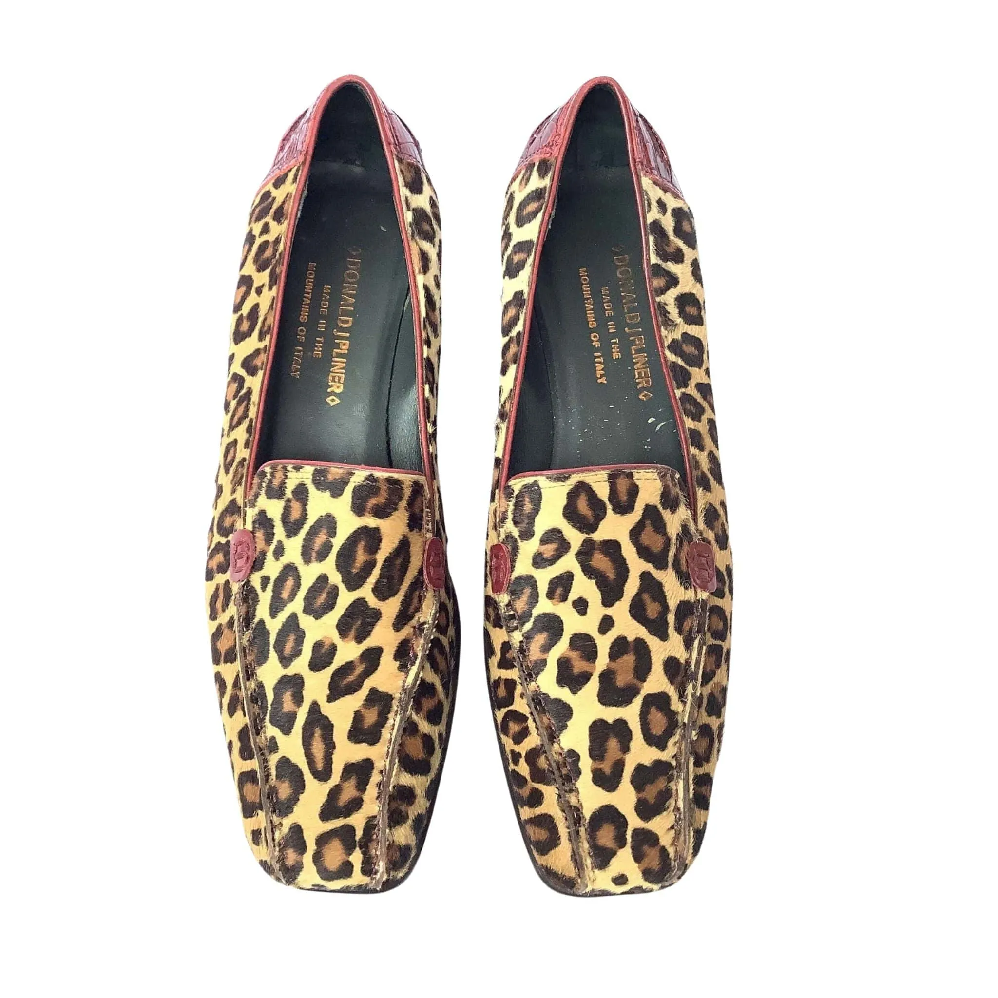 Faux Leopard Wedges