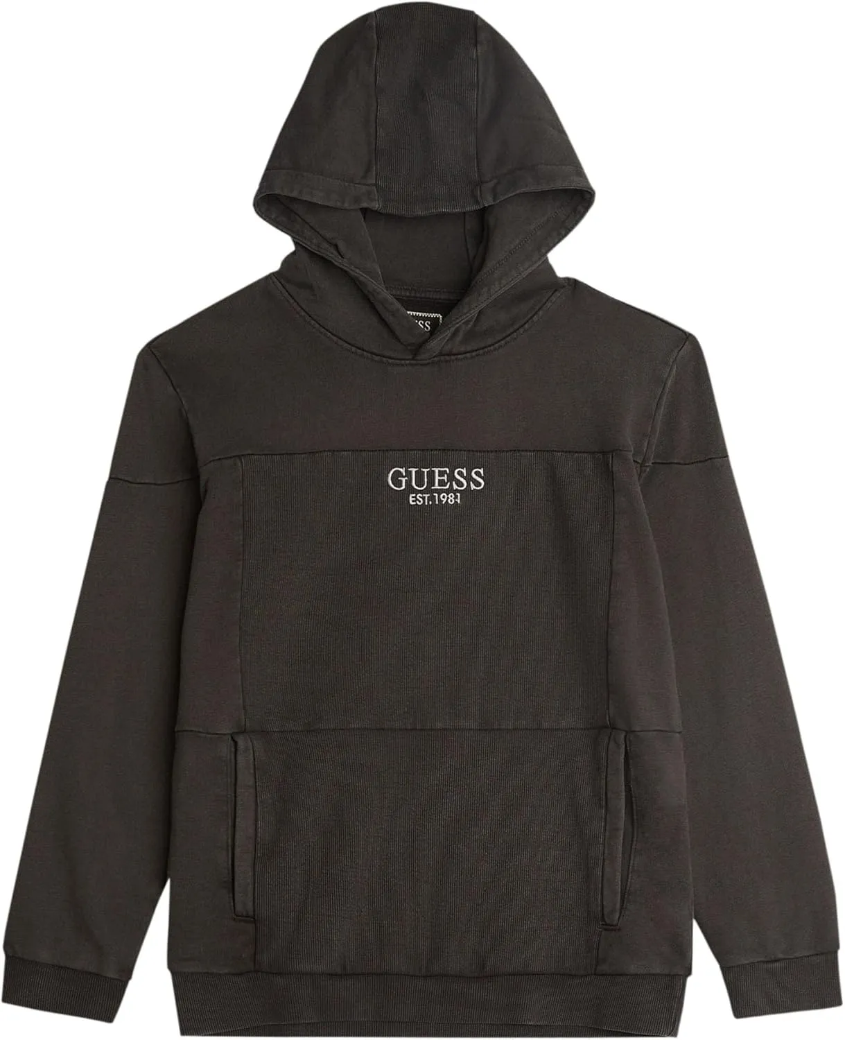 GUESS Boys' Eco Brushed Fleece Hooded Sweatshirt