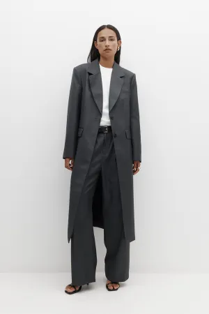 Icon Suiting Coat Charcoal