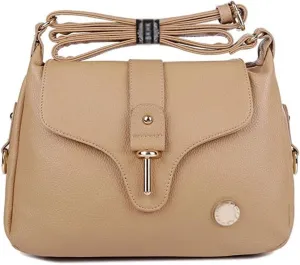 JSEIAJB Simple Ladies Handbag, Retro Leather Classic Handbag Briefcase Messenger Shoulder Bag