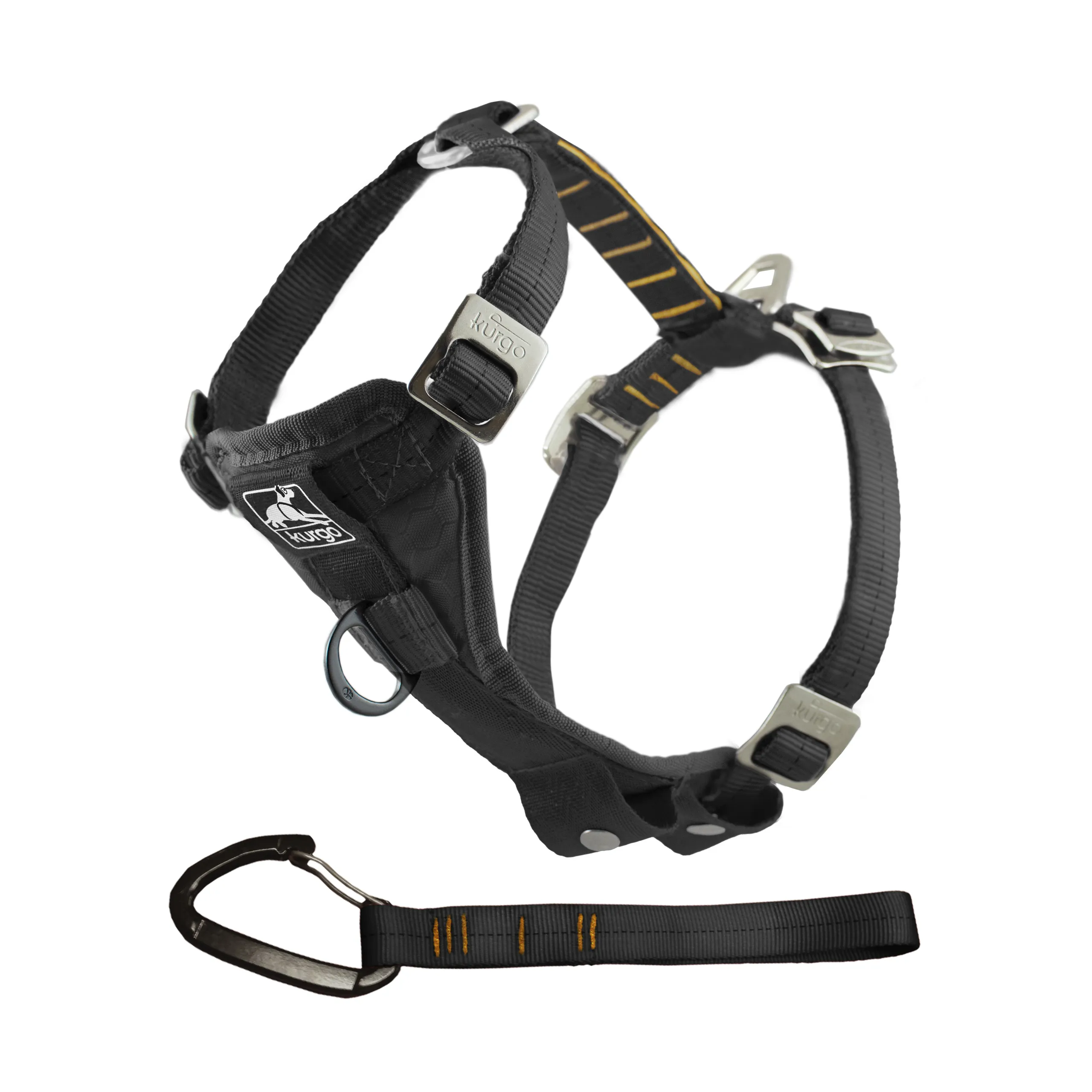 Kurgo Enhanced Strength Tru Fit Dog Car Harness Black