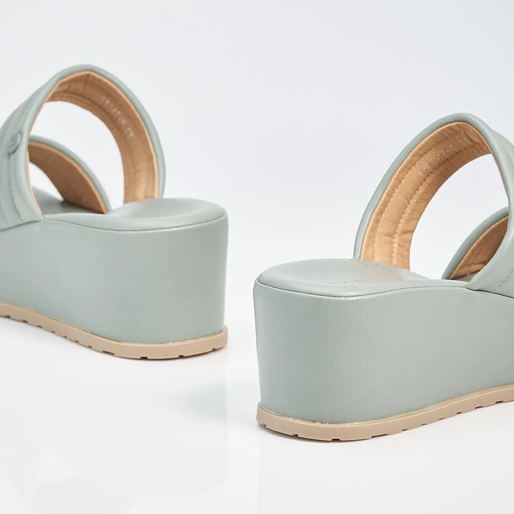 Ladies Two Band Wedges Sandal