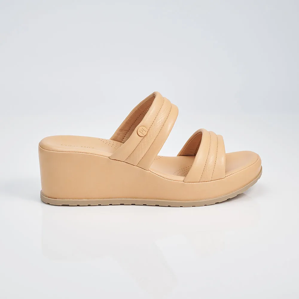 Ladies Two Band Wedges Sandal