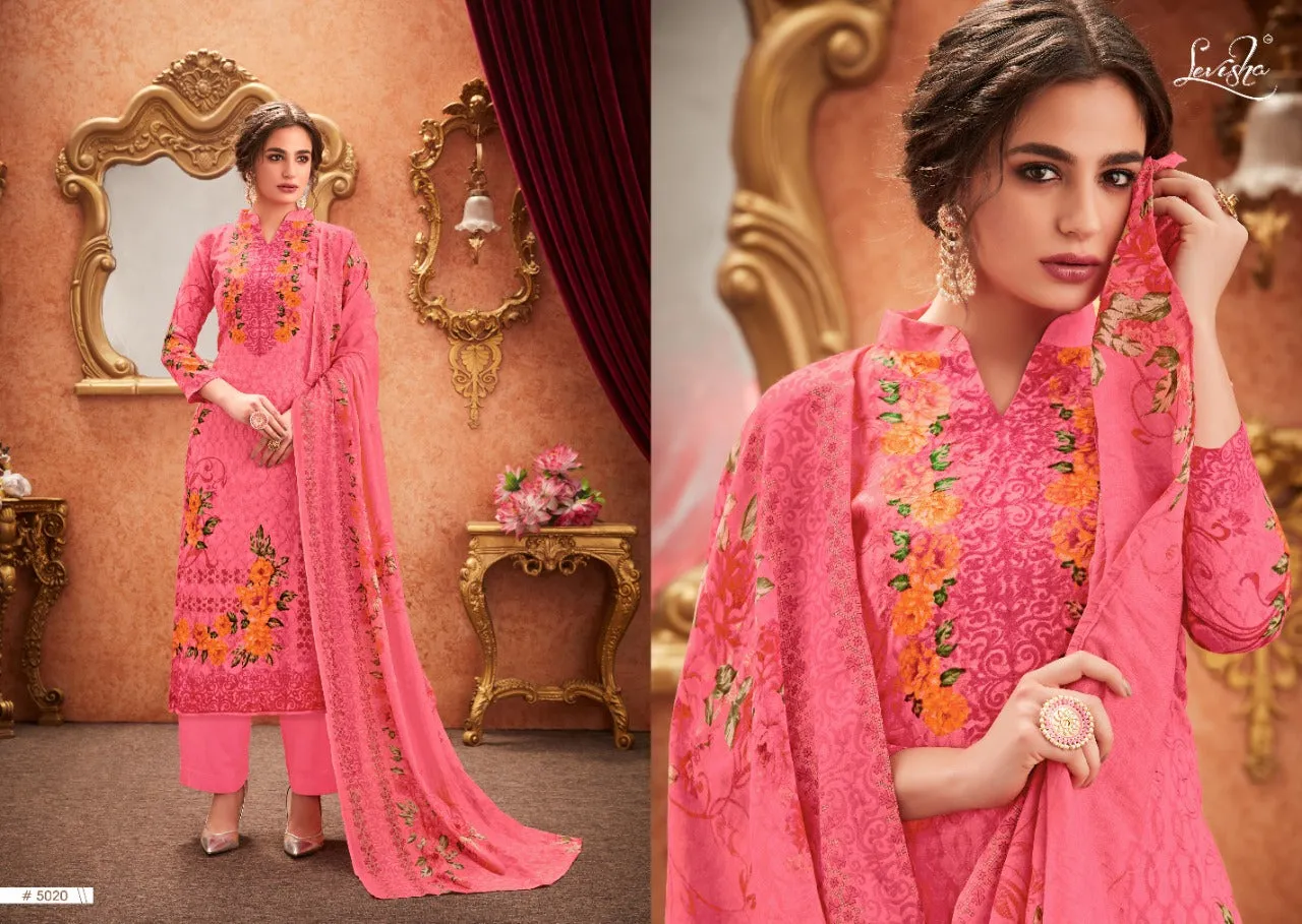 Levisha Launched Falak Cotton Printed Casual Wear Salwar Suits