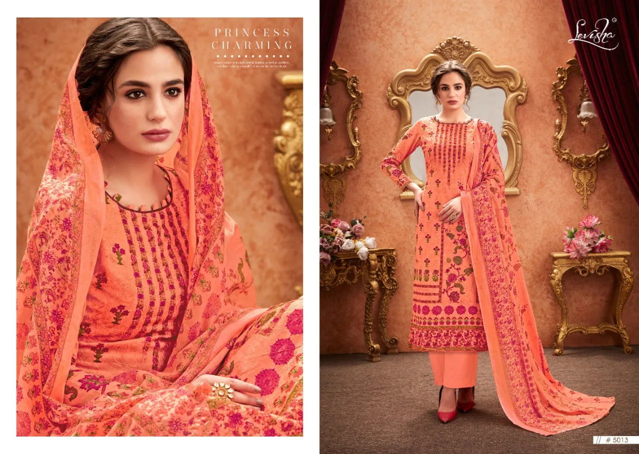 Levisha Launched Falak Cotton Printed Casual Wear Salwar Suits