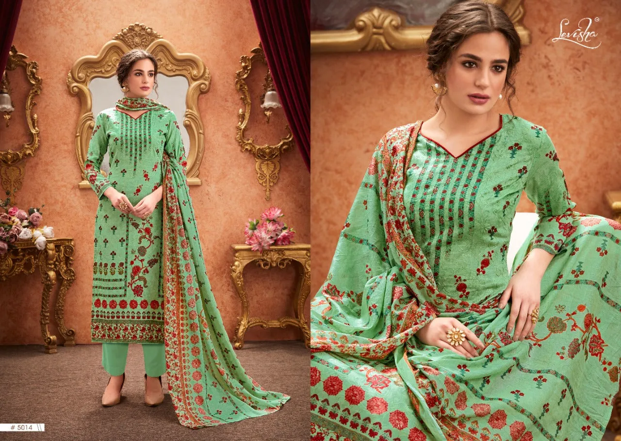 Levisha Launched Falak Cotton Printed Casual Wear Salwar Suits