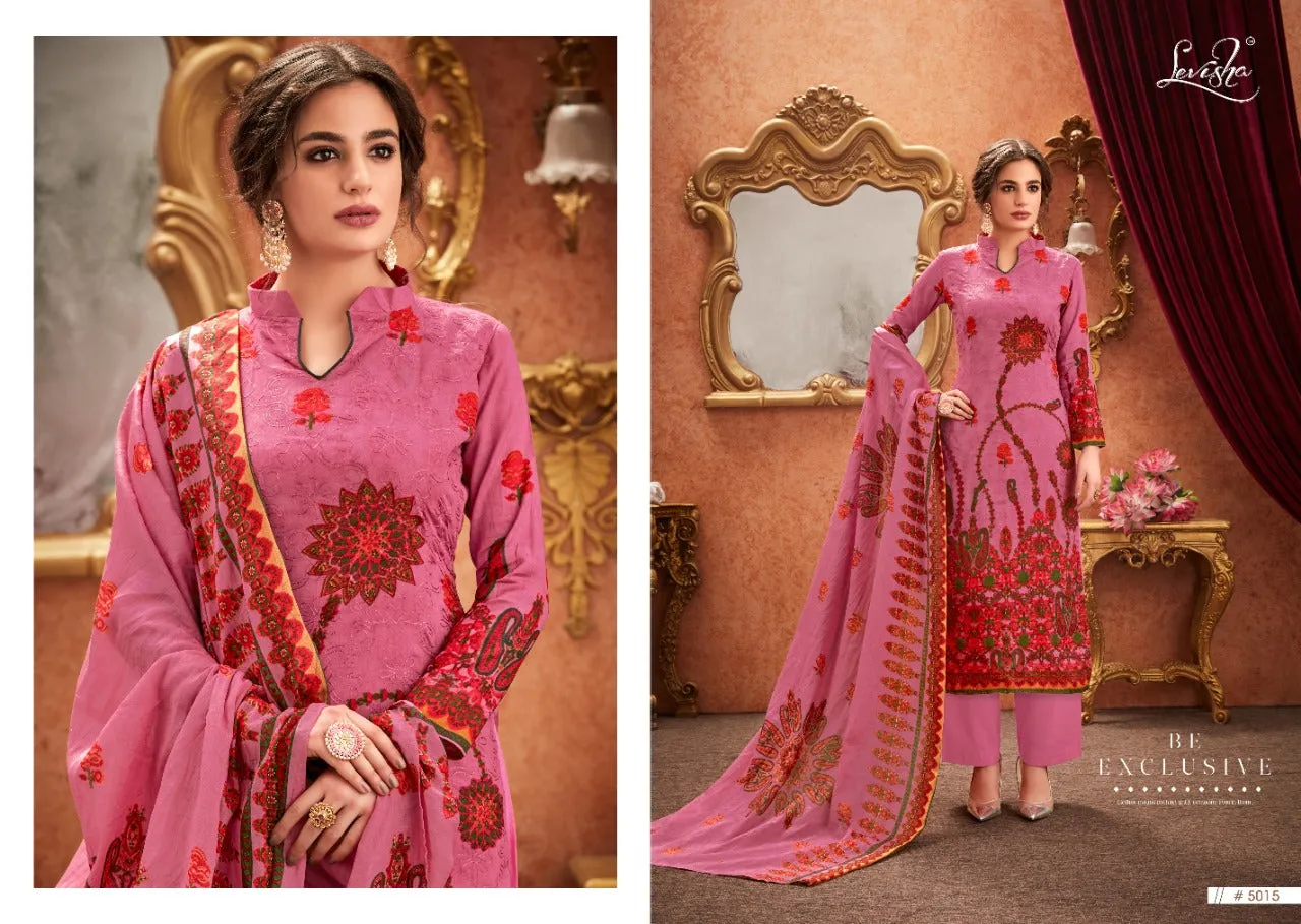 Levisha Launched Falak Cotton Printed Casual Wear Salwar Suits