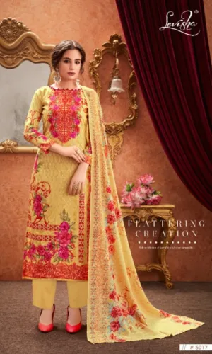 Levisha Launched Falak Cotton Printed Casual Wear Salwar Suits