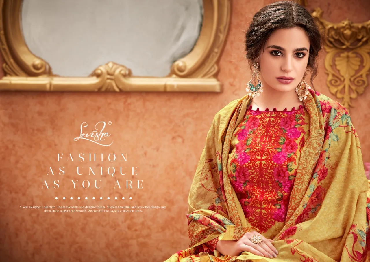 Levisha Launched Falak Cotton Printed Casual Wear Salwar Suits