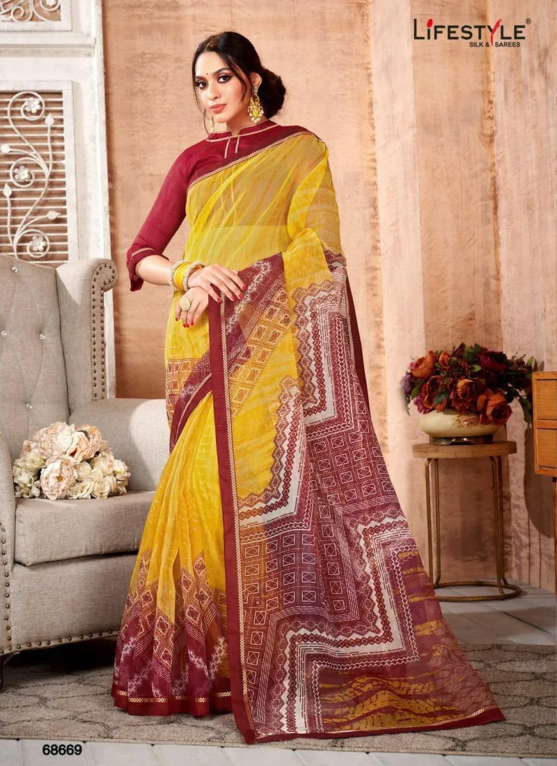 Lifestyle Presents Charumitra Vol 34 Fancy Cotton Casual Wear Sarees