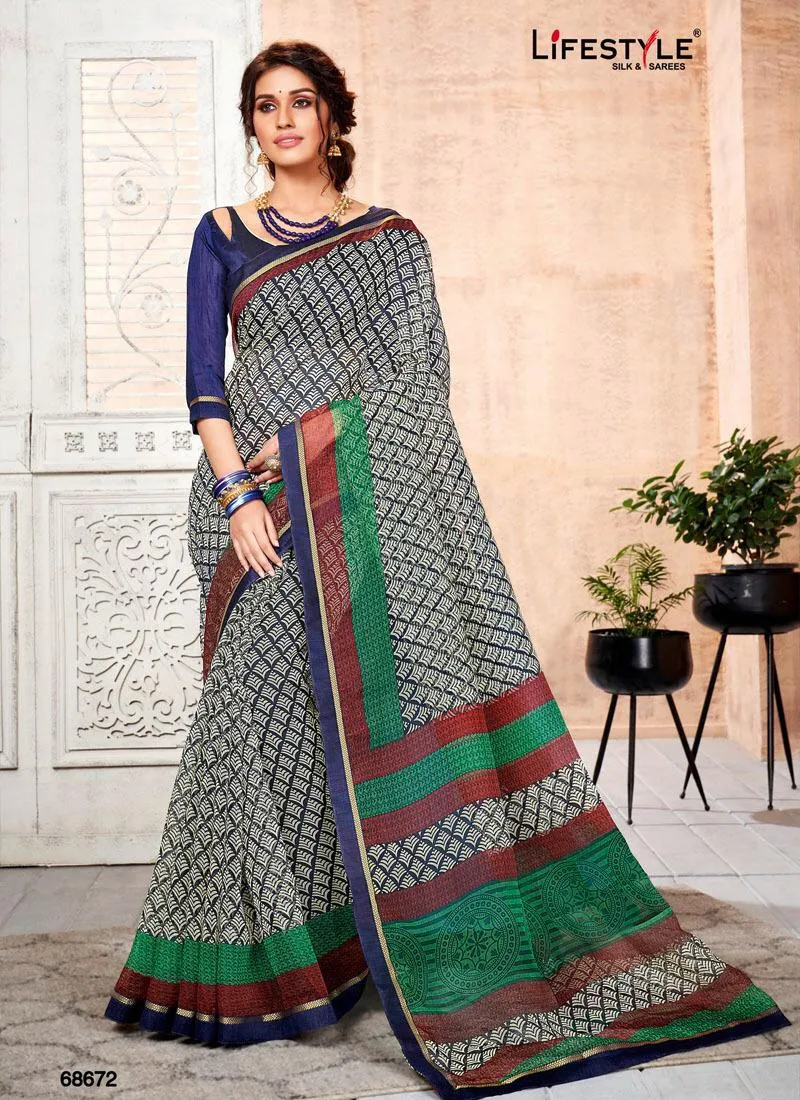 Lifestyle Presents Charumitra Vol 34 Fancy Cotton Casual Wear Sarees