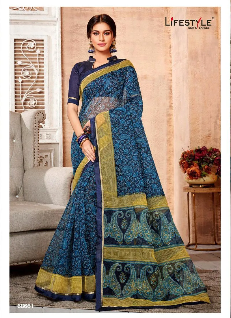 Lifestyle Presents Charumitra Vol 34 Fancy Cotton Casual Wear Sarees