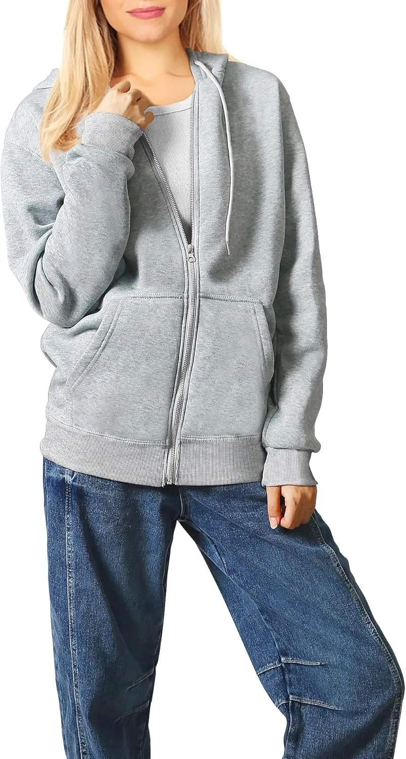 Light Weight Zip Pp Hoodie Womens Long Sleeve Oversized Sweaters Casual Fashion Jackets