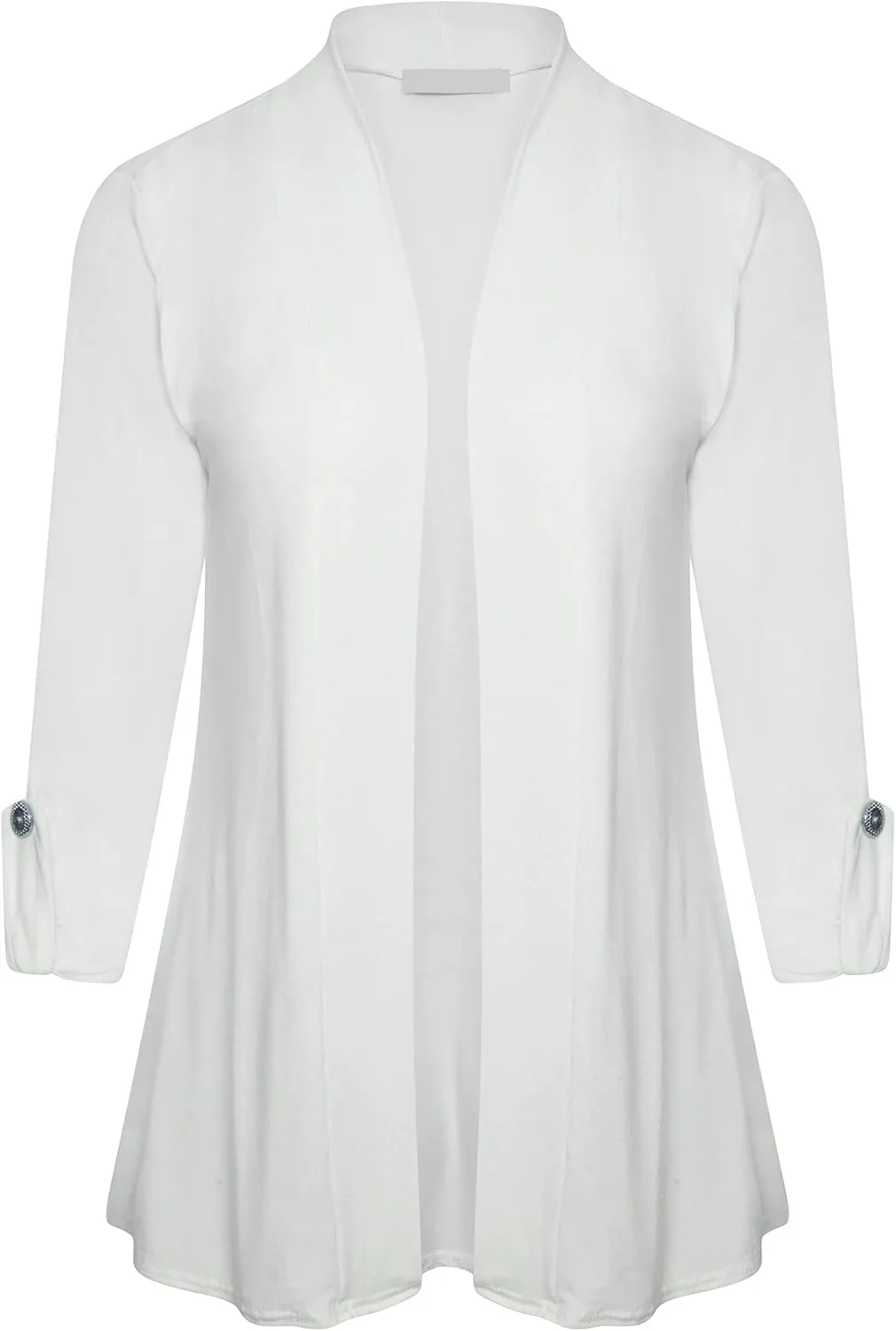 Loxdonz Women's Open Front Cardigans Casual 3/4 Sleeve Cardigan Soft Lightweight Top
