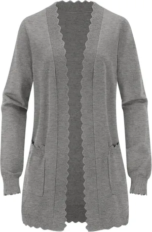 LUYAA Women's Fashion Cardigan Sweaters Lightweight Long Sleeve Open Front Long Cardigan V Neck Cozy Knit with Pocket