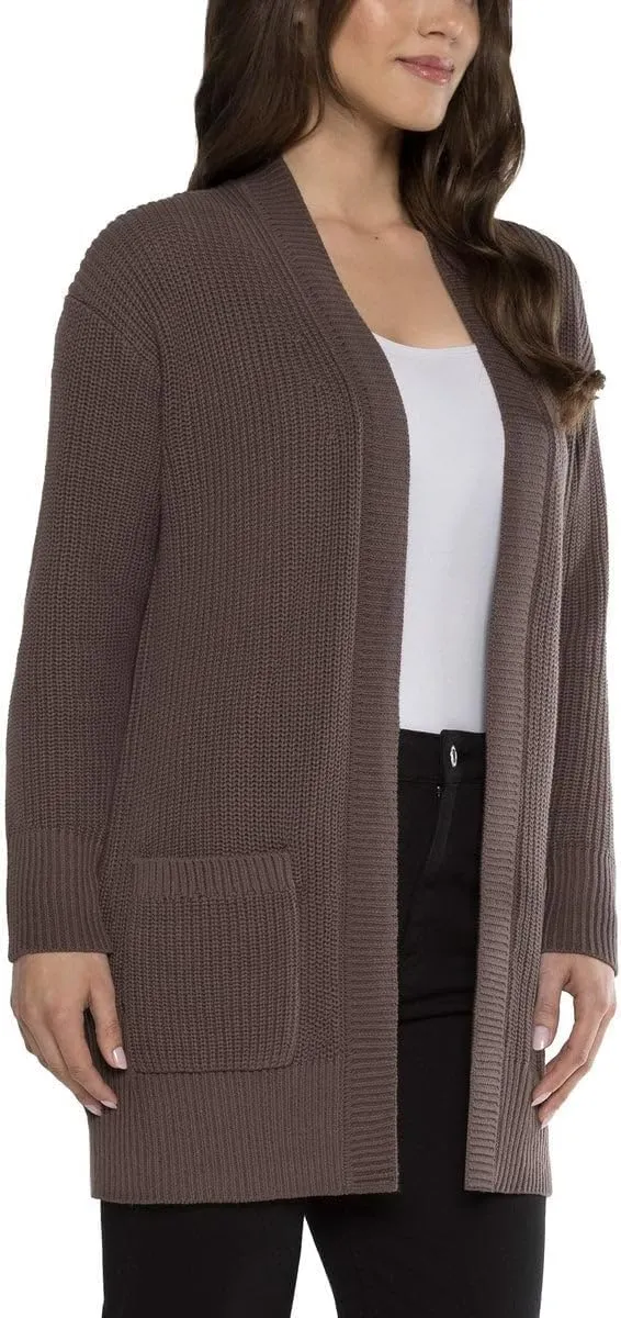 Max & Mia Women's Open-Front Cardigan - Casual Sweaters for Women's with Pocket