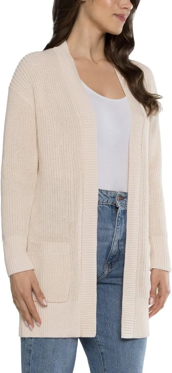 Max & Mia Women's Open-Front Cardigan - Casual Sweaters for Women's with Pocket
