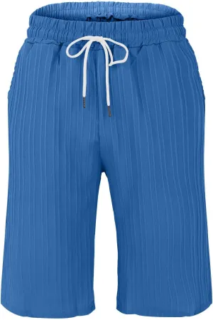 Men Summer Beach Shorts Plus Size Track Combat Wide Leg Straight Loose Casual Capris Trend Outdoor Seaside Volleyball Bermuda