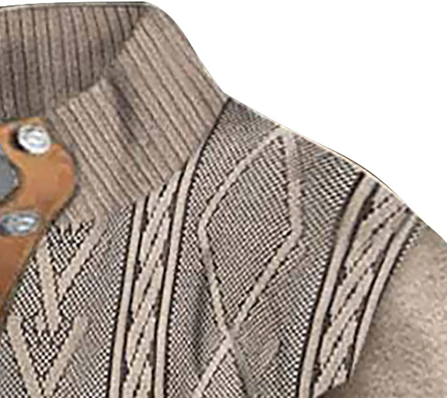 Men's 1/4 Button Up Corduroy Shirt Size Sweater Fashion Casual Long Sleeve Mens Pullover Sweaters Long Sleeve 14 Zip