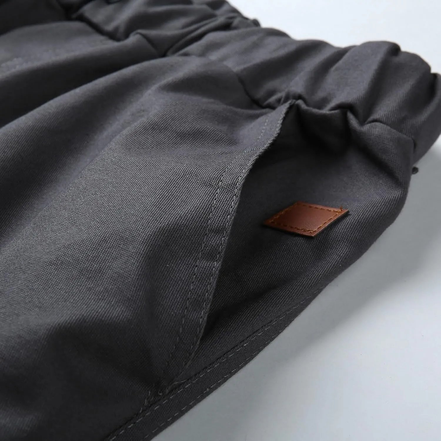 Mens 2023 Fashion Joggers Hiking Sweatpants Drawstring Waist Pants Work Sports Loose Fit Trousers with Pockets