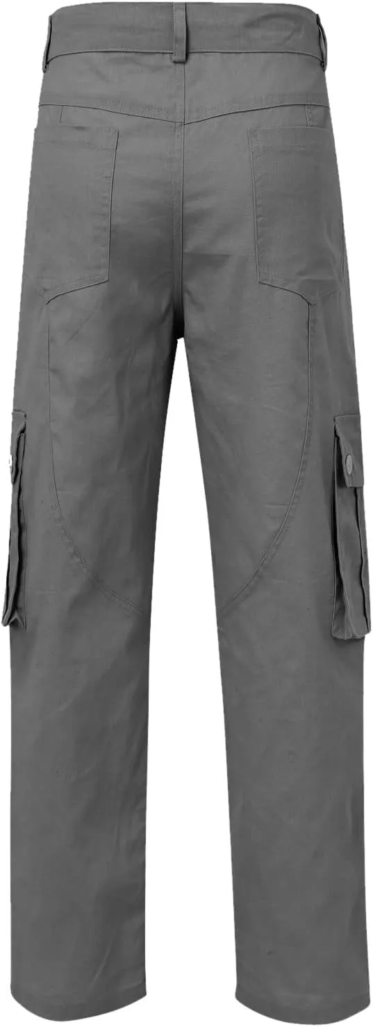 Men's Cargo Pants Casual Multi Pockets Twill Chino Pants Athletic Sweatpant Loose-Fit Classic Lightweight Daily Wear