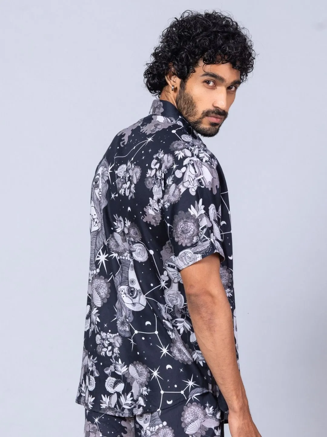Mens Cotton Shirt & Shorts Set | Luna