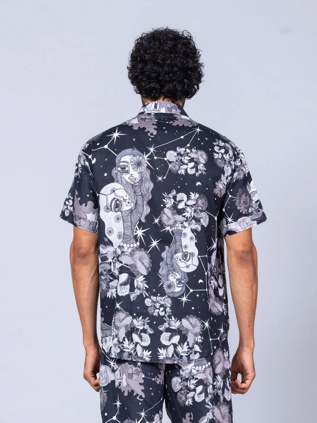 Mens Cotton Shirt & Shorts Set | Luna