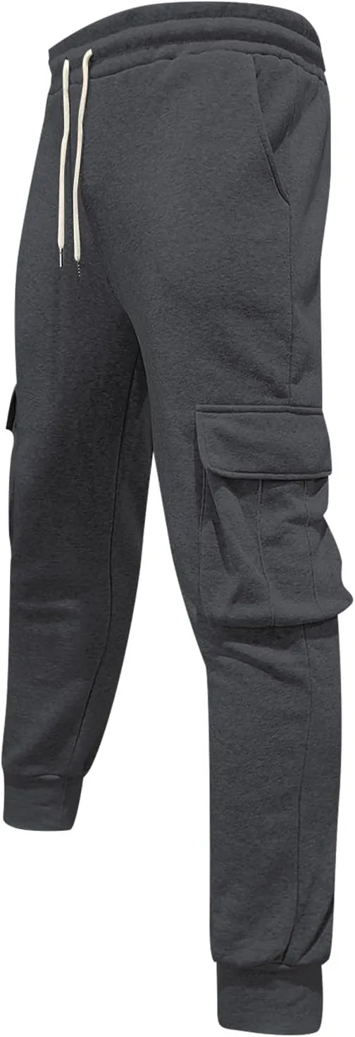 Men's Pants Cargo Work Casual Drawstring Waist Joggers Lightweight Breathable Active Athletic Fishing Hiking Pants