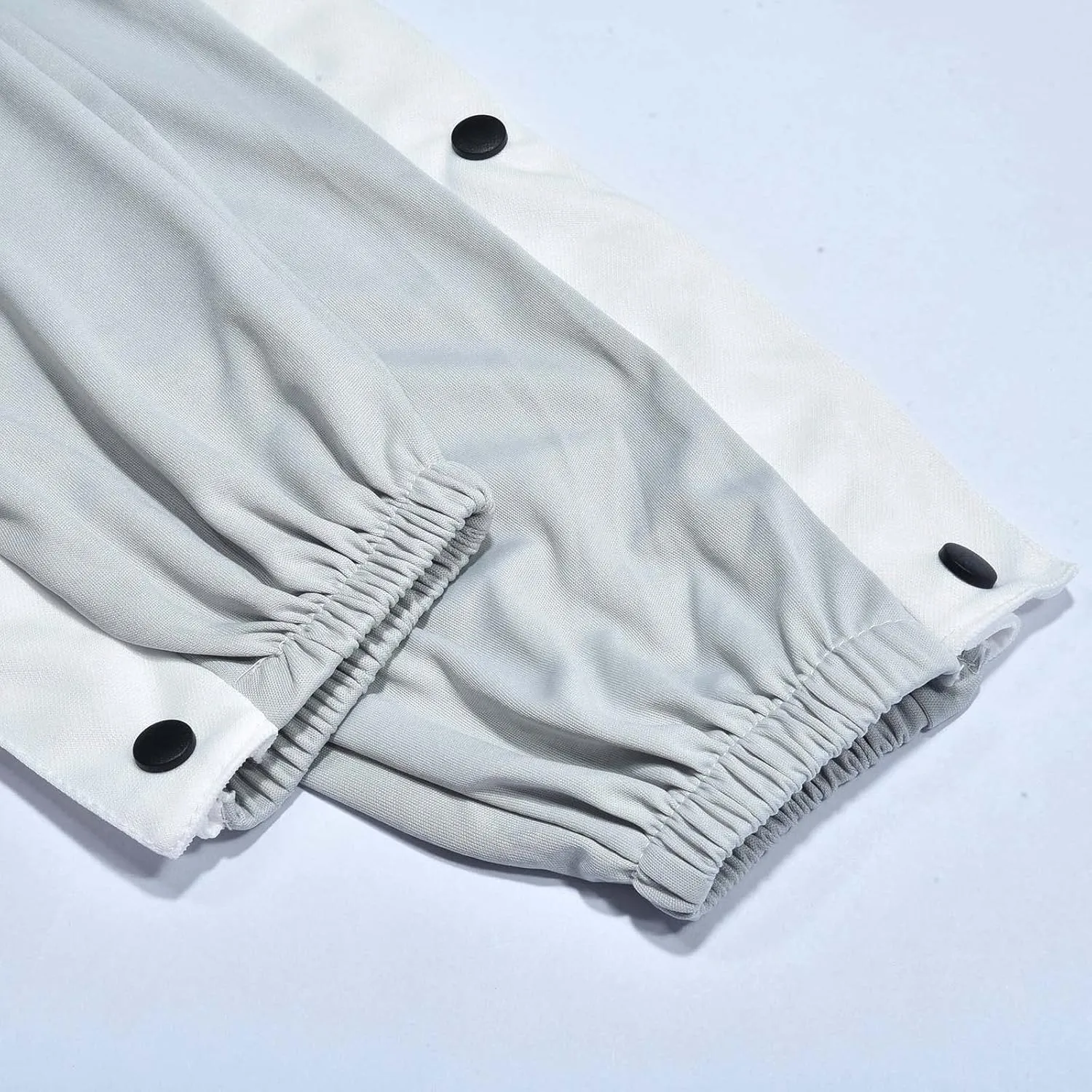 Mens Streetwear Cargo Jogger Pants Loose Fit Button Side Basketball Training Joggers with Elastic Cuffs Sweatpants
