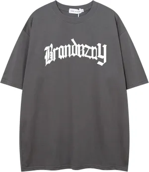 Men's Y2k Oversized T Shirts Round Neck Short Sleeve Angel Print Vintage Tees Unisex Casual Tops