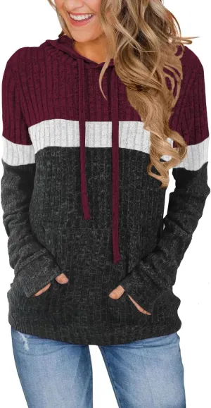 MixShe Sweaters for Women Fall Tops Long Sleeve Hoodie Ladies Sweatshirts Pullover Blouses Loose Casual Fashion Clothes