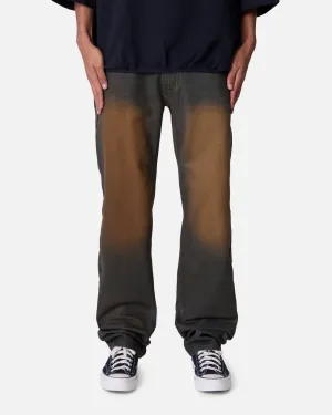 MNML D732 Rust Wash Denim Jeans Black/Brown