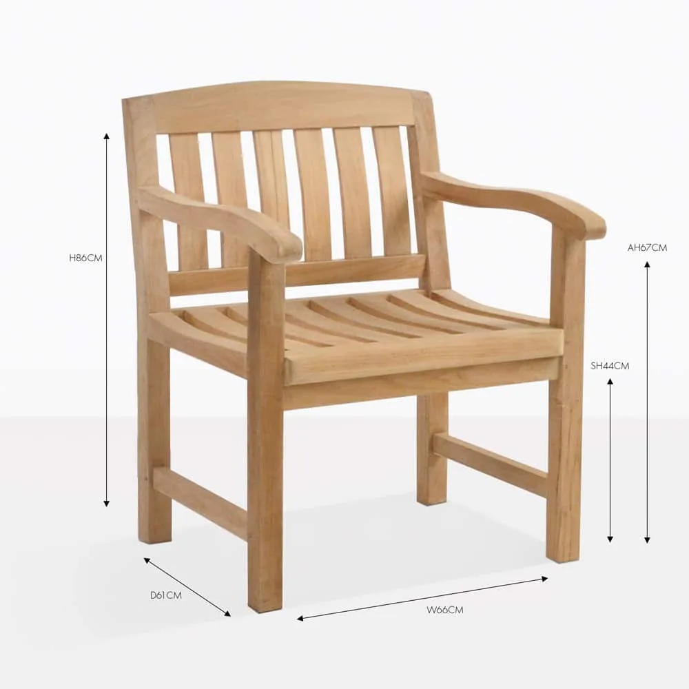 Newport Teak Armchair