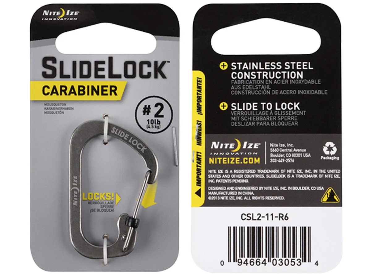 Nite Ize - CARABINER-SLIDELOCK #2 10LB (4.5KG) -