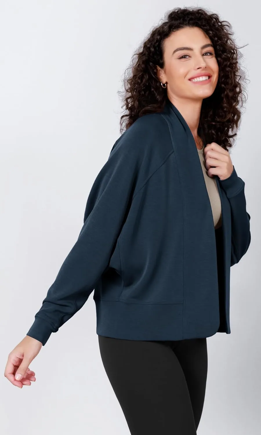 ODODOS Women's Modal Soft Open Front Cardigans Long Sleeve Casual Wrap Outwear