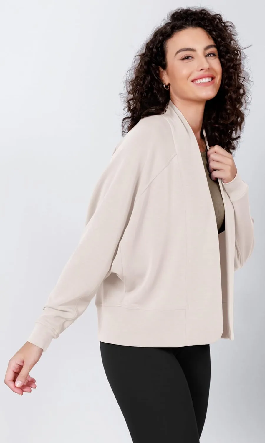 ODODOS Women's Modal Soft Open Front Cardigans Long Sleeve Casual Wrap Outwear