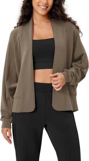 ODODOS Women's Modal Soft Open Front Cardigans Long Sleeve Casual Wrap Outwear