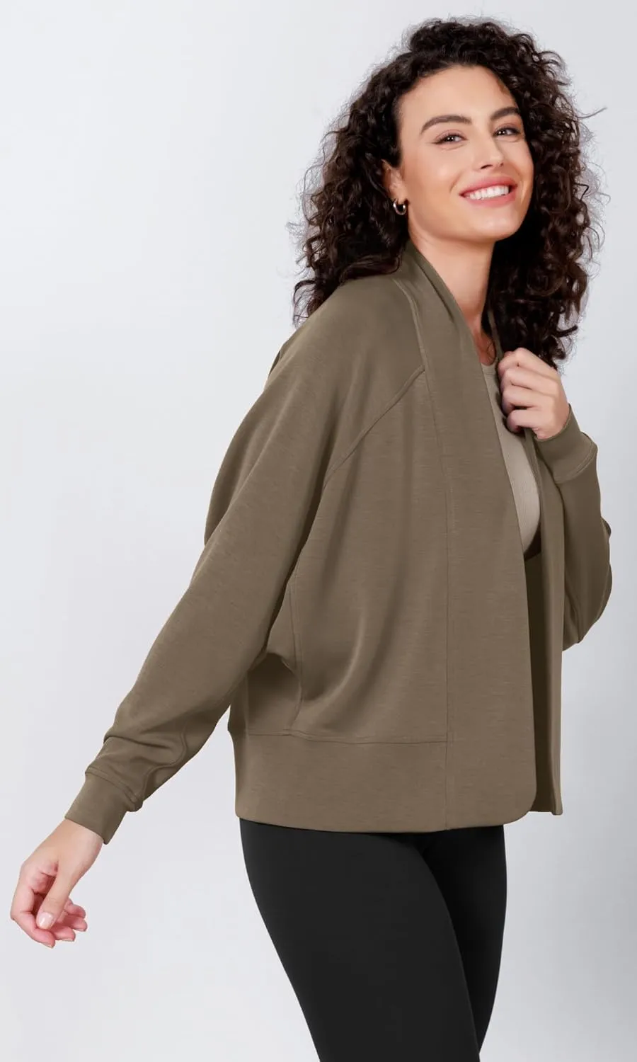 ODODOS Women's Modal Soft Open Front Cardigans Long Sleeve Casual Wrap Outwear